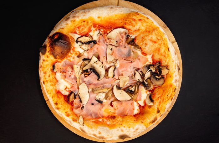 Prosciutto cotto e funghi